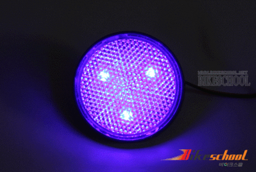 [J3610]-LED 색변화  원형 사이드카울윙커 테일등 후미등 보조 LED